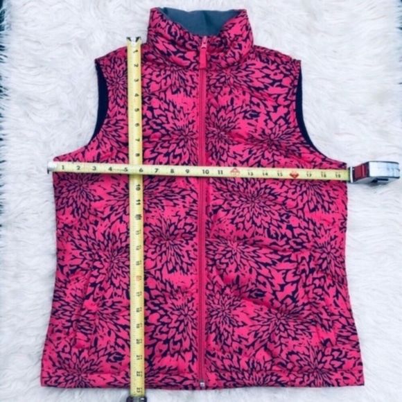 Lands End Floral Down Blend Puffer Vest - Picture 2 of 6
